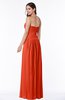 ColsBM Kira Tangerine Tango Elegant Sleeveless Half Backless Chiffon Floor Length Pleated Plus Size Bridesmaid Dresses