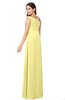 ColsBM Molly Daffodil Plain A-line Sleeveless Half Backless Floor Length Plus Size Bridesmaid Dresses