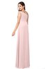 ColsBM Molly Pastel Pink Plain A-line Sleeveless Half Backless Floor Length Plus Size Bridesmaid Dresses