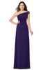 ColsBM Molly Royal Purple Plain A-line Sleeveless Half Backless Floor Length Plus Size Bridesmaid Dresses