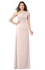 ColsBM Molly Silver Peony Plain A-line Sleeveless Half Backless Floor Length Plus Size Bridesmaid Dresses