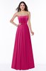 ColsBM Georgia Beetroot Purple Classic A-line Strapless Sleeveless Chiffon Plus Size Bridesmaid Dresses