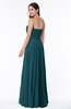 ColsBM Georgia Blue Green Classic A-line Strapless Sleeveless Chiffon Plus Size Bridesmaid Dresses