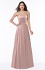 ColsBM Georgia Blush Pink Classic A-line Strapless Sleeveless Chiffon Plus Size Bridesmaid Dresses