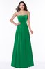ColsBM Georgia Green Classic A-line Strapless Sleeveless Chiffon Plus Size Bridesmaid Dresses