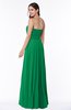 ColsBM Georgia Green Classic A-line Strapless Sleeveless Chiffon Plus Size Bridesmaid Dresses