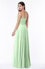ColsBM Georgia Light Green Classic A-line Strapless Sleeveless Chiffon Plus Size Bridesmaid Dresses