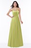 ColsBM Georgia Linden Green Classic A-line Strapless Sleeveless Chiffon Plus Size Bridesmaid Dresses
