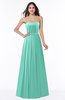 ColsBM Georgia Mint Green Classic A-line Strapless Sleeveless Chiffon Plus Size Bridesmaid Dresses