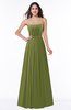 ColsBM Georgia Olive Green Classic A-line Strapless Sleeveless Chiffon Plus Size Bridesmaid Dresses