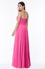 ColsBM Georgia Rose Pink Classic A-line Strapless Sleeveless Chiffon Plus Size Bridesmaid Dresses