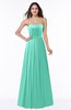 ColsBM Georgia Seafoam Green Classic A-line Strapless Sleeveless Chiffon Plus Size Bridesmaid Dresses