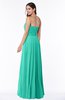ColsBM Georgia Viridian Green Classic A-line Strapless Sleeveless Chiffon Plus Size Bridesmaid Dresses