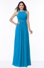 ColsBM Alicia Cornflower Blue Glamorous A-line Thick Straps Sleeveless Chiffon Sash Plus Size Bridesmaid Dresses