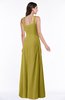ColsBM Alicia Golden Olive Glamorous A-line Thick Straps Sleeveless Chiffon Sash Plus Size Bridesmaid Dresses