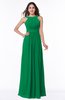 ColsBM Alicia Green Glamorous A-line Thick Straps Sleeveless Chiffon Sash Plus Size Bridesmaid Dresses