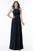 ColsBM Alicia Navy Blue Glamorous A-line Thick Straps Sleeveless Chiffon Sash Plus Size Bridesmaid Dresses