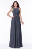 ColsBM Alicia Nightshadow Blue Glamorous A-line Thick Straps Sleeveless Chiffon Sash Plus Size Bridesmaid Dresses