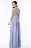 ColsBM Patricia Blue Heron Plain Zipper Chiffon Floor Length Ruching Plus Size Bridesmaid Dresses