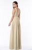 ColsBM Patricia Champagne Plain Zipper Chiffon Floor Length Ruching Plus Size Bridesmaid Dresses