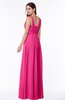 ColsBM Patricia Fandango Pink Plain Zipper Chiffon Floor Length Ruching Plus Size Bridesmaid Dresses