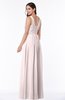 ColsBM Patricia Light Pink Plain Zipper Chiffon Floor Length Ruching Plus Size Bridesmaid Dresses