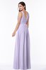 ColsBM Patricia Light Purple Plain Zipper Chiffon Floor Length Ruching Plus Size Bridesmaid Dresses