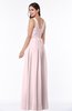 ColsBM Patricia Petal Pink Plain Zipper Chiffon Floor Length Ruching Plus Size Bridesmaid Dresses