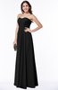 ColsBM Natasha Black Simple A-line Sleeveless Zip up Chiffon Pleated Plus Size Bridesmaid Dresses