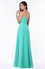 ColsBM Natasha Blue Turquoise Simple A-line Sleeveless Zip up Chiffon Pleated Plus Size Bridesmaid Dresses
