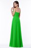 ColsBM Natasha Classic Green Simple A-line Sleeveless Zip up Chiffon Pleated Plus Size Bridesmaid Dresses