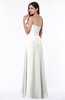ColsBM Natasha Cloud White Simple A-line Sleeveless Zip up Chiffon Pleated Plus Size Bridesmaid Dresses