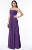 ColsBM Natasha Dark Purple Simple A-line Sleeveless Zip up Chiffon Pleated Plus Size Bridesmaid Dresses