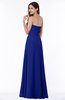 ColsBM Natasha Electric Blue Simple A-line Sleeveless Zip up Chiffon Pleated Plus Size Bridesmaid Dresses