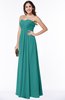 ColsBM Natasha Emerald Green Simple A-line Sleeveless Zip up Chiffon Pleated Plus Size Bridesmaid Dresses