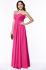 ColsBM Natasha Fandango Pink Simple A-line Sleeveless Zip up Chiffon Pleated Plus Size Bridesmaid Dresses