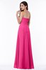ColsBM Natasha Fandango Pink Simple A-line Sleeveless Zip up Chiffon Pleated Plus Size Bridesmaid Dresses