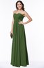 ColsBM Natasha Garden Green Simple A-line Sleeveless Zip up Chiffon Pleated Plus Size Bridesmaid Dresses