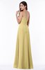 ColsBM Natasha Gold Simple A-line Sleeveless Zip up Chiffon Pleated Plus Size Bridesmaid Dresses