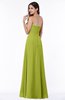 ColsBM Natasha Green Oasis Simple A-line Sleeveless Zip up Chiffon Pleated Plus Size Bridesmaid Dresses