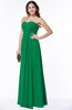 ColsBM Natasha Green Simple A-line Sleeveless Zip up Chiffon Pleated Plus Size Bridesmaid Dresses