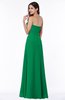 ColsBM Natasha Green Simple A-line Sleeveless Zip up Chiffon Pleated Plus Size Bridesmaid Dresses