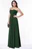 ColsBM Natasha Hunter Green Simple A-line Sleeveless Zip up Chiffon Pleated Plus Size Bridesmaid Dresses