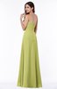ColsBM Natasha Linden Green Simple A-line Sleeveless Zip up Chiffon Pleated Plus Size Bridesmaid Dresses