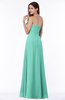 ColsBM Natasha Mint Green Simple A-line Sleeveless Zip up Chiffon Pleated Plus Size Bridesmaid Dresses