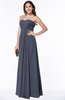 ColsBM Natasha Nightshadow Blue Simple A-line Sleeveless Zip up Chiffon Pleated Plus Size Bridesmaid Dresses
