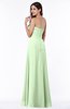 ColsBM Natasha Pale Green Simple A-line Sleeveless Zip up Chiffon Pleated Plus Size Bridesmaid Dresses