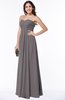 ColsBM Natasha Ridge Grey Simple A-line Sleeveless Zip up Chiffon Pleated Plus Size Bridesmaid Dresses