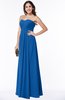 ColsBM Natasha Royal Blue Simple A-line Sleeveless Zip up Chiffon Pleated Plus Size Bridesmaid Dresses