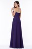ColsBM Natasha Royal Purple Simple A-line Sleeveless Zip up Chiffon Pleated Plus Size Bridesmaid Dresses